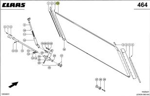 Claas Lexion 560-540 穀物収穫機のためのRozdrabniacz słomy, Osłona siekacza, Klapa montażowa チョッパー