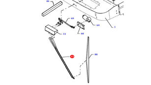 Massey Ferguson MF 30 32 穀物収穫機のためのMassey Ferguson D45080048 ワイパーブレード